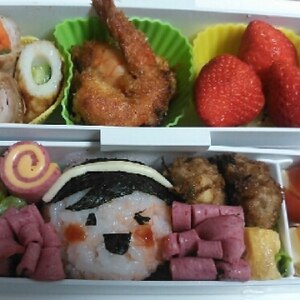 こどものお弁当★運動会がんばれ応援団